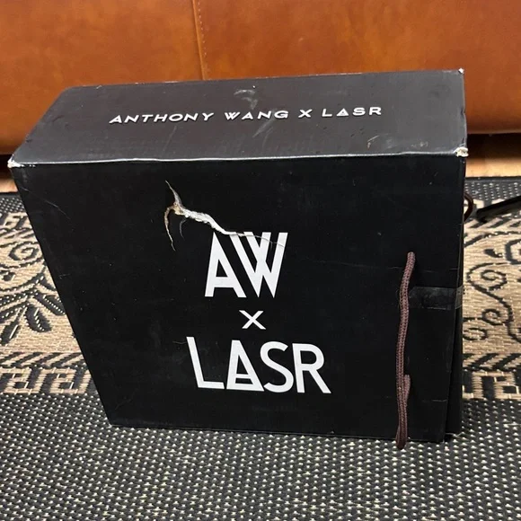 Anthony Wang x LASR Black and White High-Top Sneakers women’s 7.5 - Picture 12 of 13